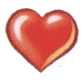Gif animé coeur bleu